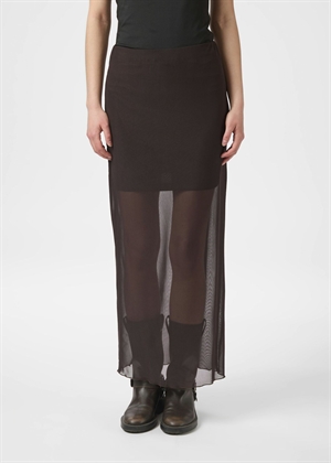 Marlise mesh skirt Dark Brown Neo Noir 
